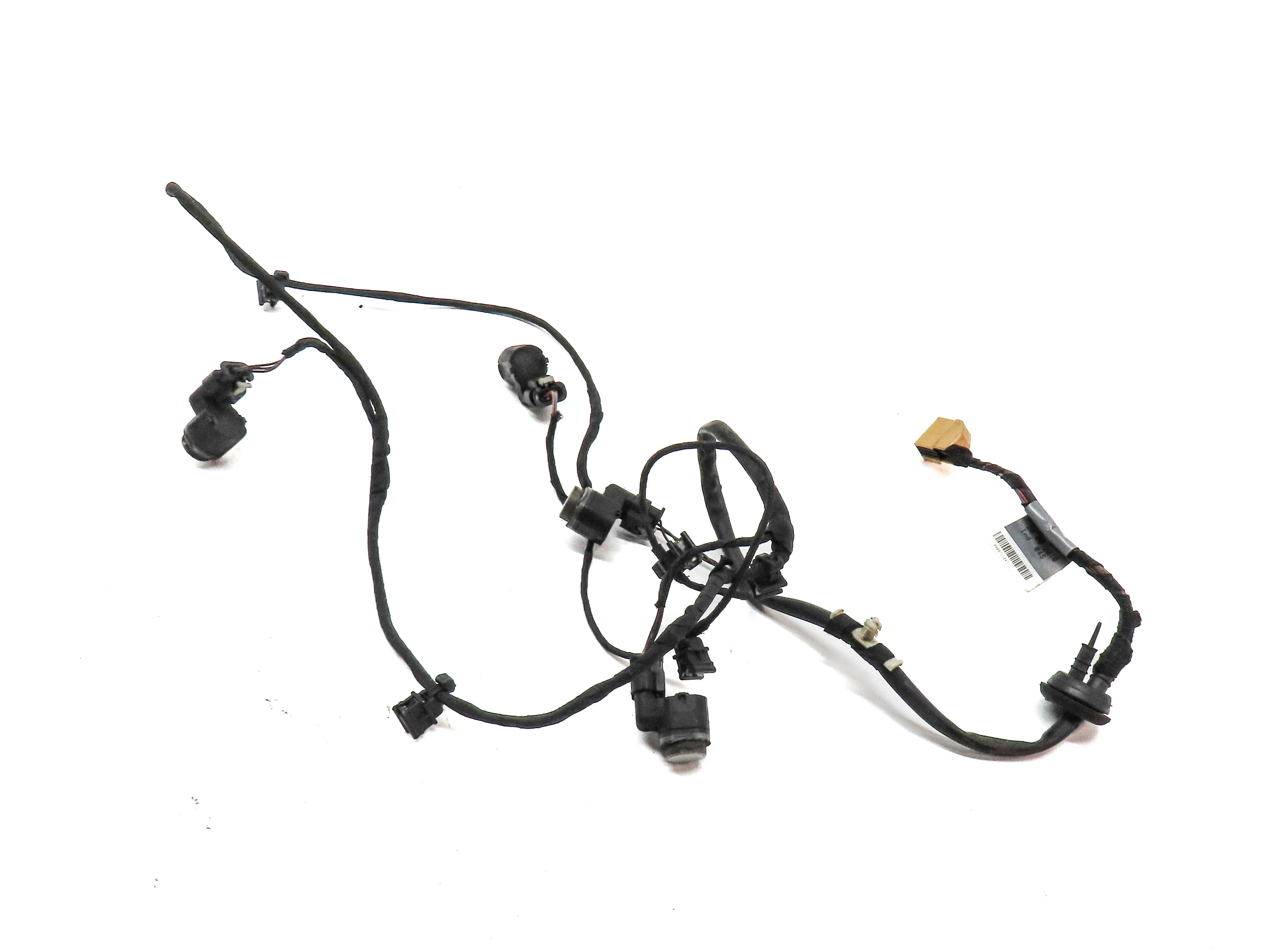 13 AUDI S4 B8 8K REAR PARK ASSIST PDC DISTANCE SENSOR SET/4 w/ HARNESS (Silver) — exact item pictured
